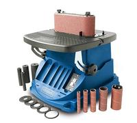 Scheppach Ponceuse Oscillante OSM600 |Puissance 450W | Broche Ø13/19/26/38/51mm | Inclinable jusqu'à 45°| Table en aluminium | Course d'oscillation de 16 mm | 5 Manchons abrasifs inclus
