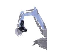 Scheppach Pouce mécanique avec grappin pour mini pelleteuse EXC815 | ans couvercle pour transporter des feuilles, de la pierre concassée ou de la paille