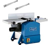 Scheppach Raboteuse & Dégauchisseuse compacte HMS850 | Puissance 1250W | Largeur de rabotage 204mm | Hauteur de passage 120mm | Régime de l'arbre 8500-1min | 2 fers supplémentaires inclus