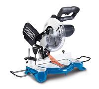 Scheppach Scie à Onglet HM80L | 1500W | Compacte, idéal pour les petits ateliers | Lame Ø210mm/24 dents | Largeur de coupe jusqu'à 120mm | Laser de précision