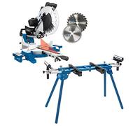 Scheppach Scie à Onglet Radiale HM140L | 2000W | Support UMF1600 Inclus | Largeur de coupe 330mm | Hauteur de coupe 105mm | Lame Ø305mm | Double inclinaison | Table de travail -45°/+45°