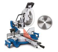 Scheppach Scie à onglet radiale HM305SL - Scie à bois 2000 W - Largeur/hauteur de coupe 1040/180 mm - Lame de 305 mm - Scie à démarrage progressif