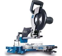 Scheppach Scie à onglets HM110MP | pour bois, alu, acier, plastique, cuivre | hauteur de coupe : 90mm / longueur : 340mm | 2000W avec 2 vitesses | Ø254mm