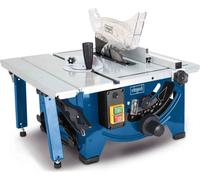 Scheppach Scie circulaire de table HS80 | 1200W | Lame de scie Ø 210mm | Hauteur de coupe 48mm | Dimensions de la table 525 x 400 mm | Butée longitudinale et transversale incluse