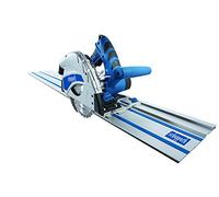 Scheppach Scie plongeante PL55 – 1200W, profondeur 55mm, Ø160mm 24 dents, 2x700mm rails, incl. 0–45°