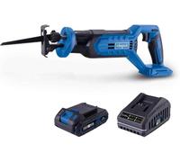 Scheppach Scie sabre sans fil C-RS100-X 1 batterie 4Ah + chargeur 2,4A incl | série 20V IXES- Longueur de course 20 mm - capacité de coupe max 115 mm - longueur de lame 150 mm - 2800 tr/min