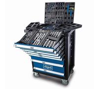 Scheppach Servante d'atelier Toute équipée TW1100-70 Outils - 4 roulettes - verrouillable et Mobile - 7 tiroirs