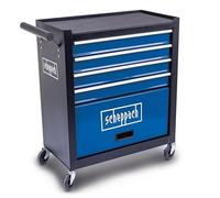 Scheppach Servante d'atelier TW1300 - Chariot d’Atelier - Charge Max 120 kg - 4 tiroirs - 1 Compartiment à Outils - 4 Roues Facilement maniables