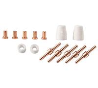 Scheppach Set d'accessoires 14 pièces | Pour la découpeuse plasma Scheppach PLC40 | 5 buses - 5 électrodes - 2 pointes de torche en céramique - 2 diffuseurs