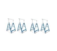 Scheppach Set de 4 tréteaux d’atelier TUG200 - Charge max 4 x 200 kg | Réglables en hauteur sur 7 niveaux - Tréteaux réglables et pliables - Lot de 4 tréteaux pliables