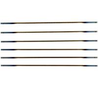 Scheppach Set de lames pour Scies à Chantourner - 6 pièces | lames universelles - 135 x 2 x 0,25mm - 25 dents
