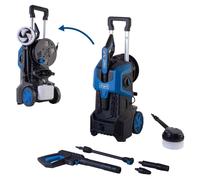 SCHEPPACH SHD180 : Nettoyeur haute pression électrique, 2400 W, 180 bars (pression maximale), 480 litres par heure, tuyau anti-torsion de 8 mètres, réservoir de détergent de 800 ml, buse réglable, sys