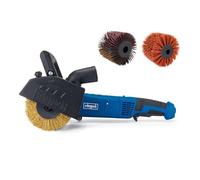 Scheppach Ponceuse de rénovation MRS 1300 – 1300 W, 3 brosses (laiton, nylon, lanière abrasive)