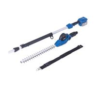 Scheppach Taille-Haies télescopique sans Fil 20V C-PHS410-X Solo | sans batterie ni chargeur Longueur de coupe 410mm Diamètre des branches max. 16mm Vitesse de coupe 1200tr/min - perche 2,6 m