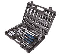Scheppach TB94 Coffret à outils | 94 pces Jeu de clés à douilles Coffret de cliquets Coffret de noix Bitset Boîte à outils