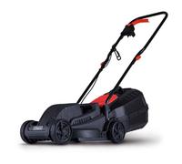 Scheppach Tondeuse à Gazon électrique ELM320 - Largeur Coupe 320 mm -1300W | pour pelouses jusqu'à 350 m² - Hauteur de Coupe 20/40/60 mm - Bac collecteur 30 l