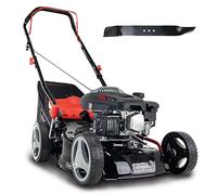 Scheppach Tondeuse à Gazon Thermique MP132-42 | Largeur de Coupe 42cm | 3,4 CV | Robuste | Fonction de Nettoyage | Panier 45L | Réglage de la Hauteur en 7 Positions (25-75mm) | Lame supp. Incluse