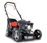 Scheppach Tondeuse à Gazon Thermique MS132-42 |3,4 CV | Largeur de Coupe 42cm | Robuste | Fonction Mulching | Panier de 45L | Réglage de la Hauteur en 7 étapes (25-75mm)