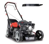 Scheppach Tondeuse à Gazon Thermique MS150-42 | Autotractée - 3,7 CV | Largeur de Coupe 42cm | Raccord Rapide de Nettoyage | Panier 45L | Hauteur - 7 Niveaux | Lame supp. Incluse