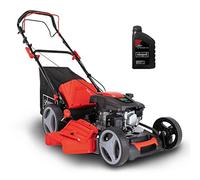 Scheppach Tondeuse à Gazon Thermique MS173-51 | Huile Moteur Incluse | Autotractée | Moteur 4T | Largeur de coupe 51 cm | Panier 65L | Fonction Mulching & Raccord rapide de lavage