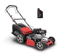Scheppach Tondeuse à Gazon Thermique MS180-51 - Largeur de Coupe 51 cm - Moteur à Essence 4 Temps 4,0 KW - 5,4 CV - Jardin Jusqu’à 1600 m² - Hauteur de Coupe réglable sur 8 Positions - Huile Moteur
