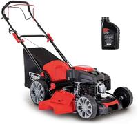 Scheppach Tondeuse Thermique MS225-56 - Huile Moteur Incluse | Moteur 4 Temps 6 CV - 224 cm³ - Largeur de Coupe 56 cm - 2200 m² - Bac 65L - Hauteur de Coupe 25-75 mm