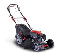 Scheppach Tondeuse Thermique PML53-225S - 224 cm³ - Largeur de Coupe 53 cm | 6 en1 - hauteur de coupe 25-75 mm - bac 65L
