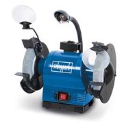 Scheppach Meuleuse double BG200 - 550 W - Meules Ø200 mm K36/K60 - Réservoir d'eau - Pare-étincelles