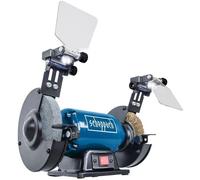 Scheppach Touret mixte SM150L 400 W Ø150 mm – meules grain 36/60, brosse & pierre