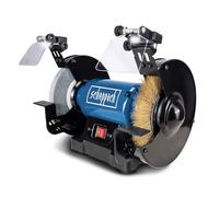 Scheppach Meuleuse double SM200LB avec éclairage LED 230V | 500 watts | Pierre à aiguiser 200x20mm | K36 | Brosse métallique largeur 16mm