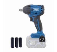 Scheppach Visseuse à choc sans fil BC-IW350-X 20V Brushless | Niveaux de couple 180-350 - 370Nm | Cadence de frappe 3600bpm | Logement ½ » | Série 20V-IXES | 3x douilles | Sans batterie ni chargeur