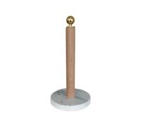 Scherlin Porte-rouleau de cuisine Chêne. bouton en laiton