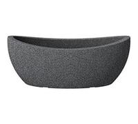 Scheurich 55371 253/58 Wave Globe Jardinière Plastique Granit Noir 58 x 24 x 23 cm