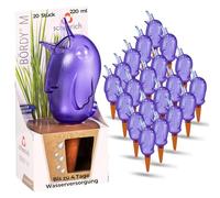 Scheurich Bördy M - Distributeur d'eau - 20 x violet - Capacité : 220 ml - Petite boule d'arrosage avec pied en argile - Pour plantes et fleurs - Manche en terre cuite