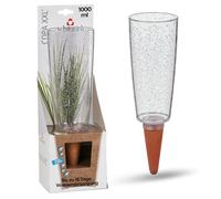 Scheurich Copa XXL 58870 Distributeur d'eau en Plastique et cône en Argile Transparent Hauteur 32 cm 1,0 Vol. 9,7 x 9,7 x 32 cm