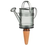 Scheurich Distributeur d'eau Nelly - 1 x Gris - Capacité de 110 ML - Petite Boule d'irrigation avec Pied d'argile - Distributeur d'eau pour Plantes et Fleurs - Tige en Terre Cuite