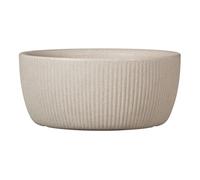 Scheurich Linetto Bol 30, Pot à Plantes/Pot de Fleurs/Jardinière, Rond, Couleur: Sable, fabriqué avec du Plastique recyclé, 10 Ans de Garantie, pour l'extérieur