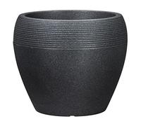 scheurich Pot de Fleurs en Granit Noir, Ø 40 cm, Hauteur 33 cm