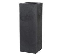 scheurich Pot de Fleurs Noir pierreux, 26 x 26 x 70 cm