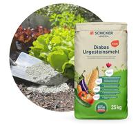 Schicker Mineral Poudre fine de diabase - 25 kg - Poudre de roche naturelle pour l'amendement des sols - Accélérateur naturel de compostage - Amendement certifié pour l'agriculture biologique