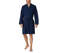 Schiesser Homme Peignoir de Bain Nid d'Abeille 100 cm Longueur - Coton