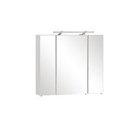 Schildmeyer 125353 Armoire De Toilette avec Miroir, Matériau Dérivé du Bois, Blanc, 80 x 75 x 16 cm