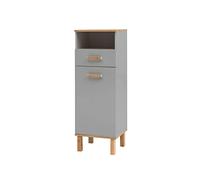 Schildmeyer 148829 Padua Buffet Haut, Gris Platine/décor Maison de Campagne en chêne, 40,4 x 35,0 x 114,5 cm