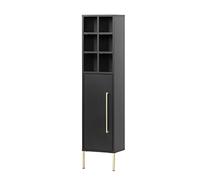 Schildmeyer Gloria 152607 Buffet Haut, Noir/Or, 130,6 x 30,4 x 21,8 cm