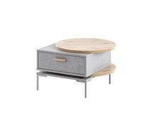 Schildmeyer Looks by Wolfgang Joop 150970 Table basse, décor maison de campagne en chêne/Feel Grey, 65 x 65 x 41,1 cm