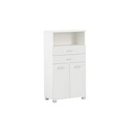 Schildmeyer Palermo 158818 Buffet Haut, Blanc Mat, 59,8 x 32,6 x 110,5 cm
