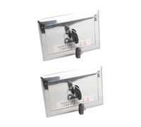 Schimer Ensemble de Boîtiers de Commutation à clé, Serrures urables en Acier Inoxydable pour un Accès sécurisé, Idéal pour les Volets Roulants et les Portes de Garage, 2 Pièces avec 4 Clés