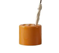 Schirmständer Support de rangement à 7 trous pour parapluies, porte-parapluies rond, boîte à seau, bac d'entrée, seau de rangement pour l'entrée à la maison et le bureau (Orange)