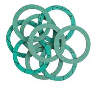 Schläfer 1824015-10 Joints Plats Fibre Vert 1"1/2 - Ø 45x40x2 mm | Étanchéité Haute Température 180°C | Joint Plomberie Chauffage Robinet Évier WC - Sans Amiante - Fabriqué en Italie