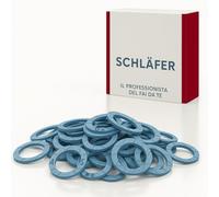 Schläfer 182820 | Lot de 10 Joints Plats FASIT OMNIA 1/2 (18,5x11x2) - Haute Température 350°C - Pour Gaz, Solaire, Chauffage & Eau Potable - Sans Amiante - 24 x 16 x 2 mm - Made in Italy